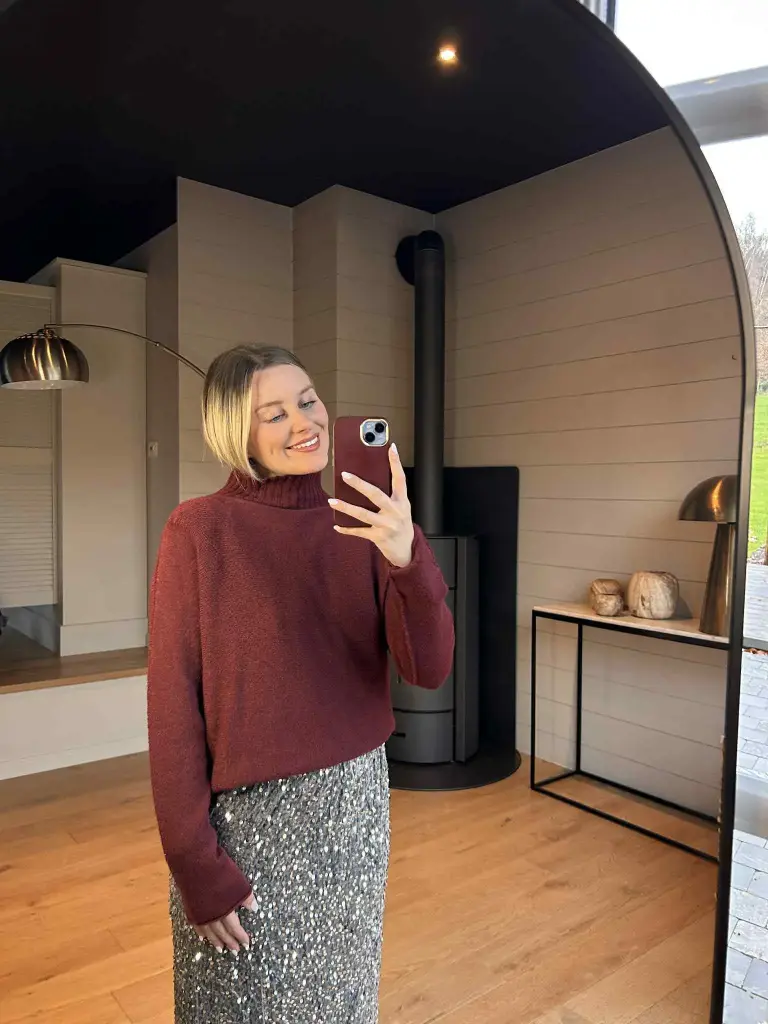 Jupe paillettes Mira Argentée 