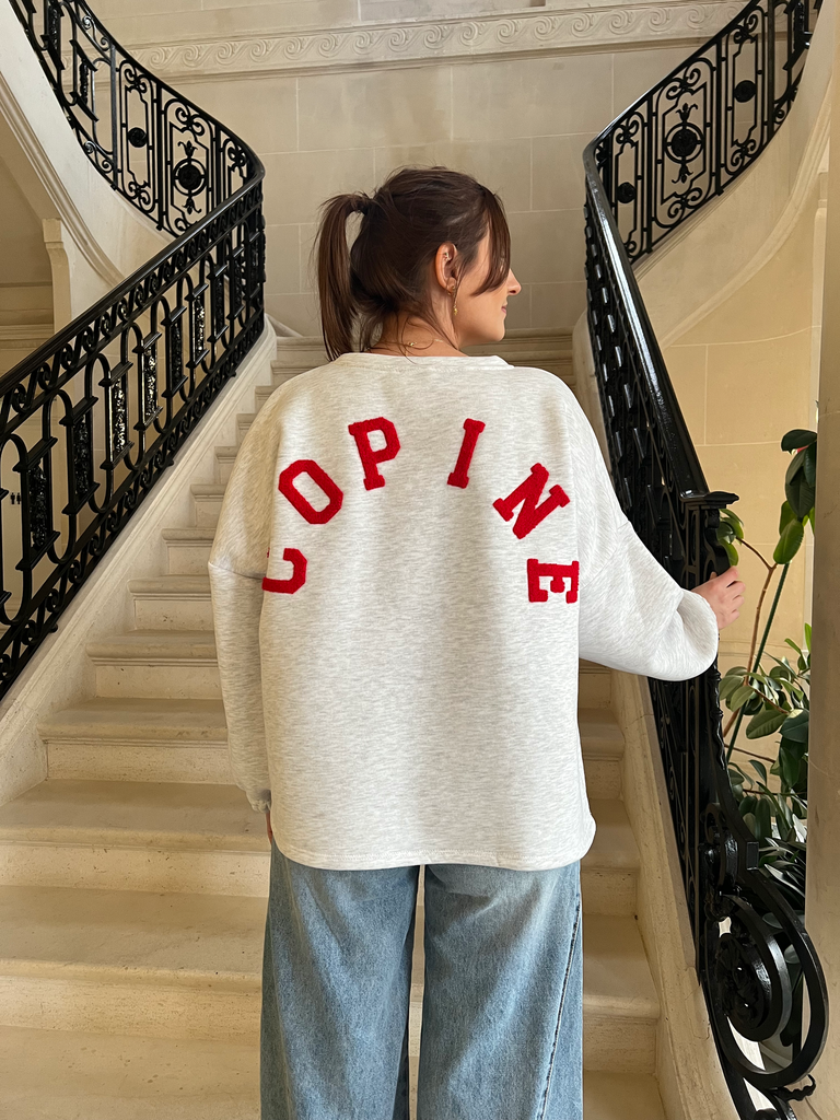 Sweat copine rouge 