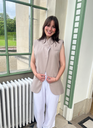 Blazer sans manches Noah - taupe
