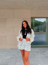 Jupe-short ballon Carlie - blanc 