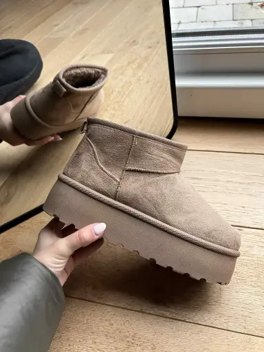 Boots Plateforme Camel 